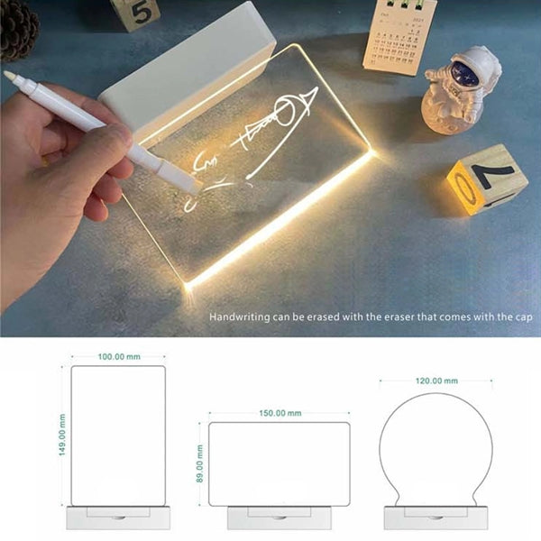 Led Illuminated Message Board With Stand