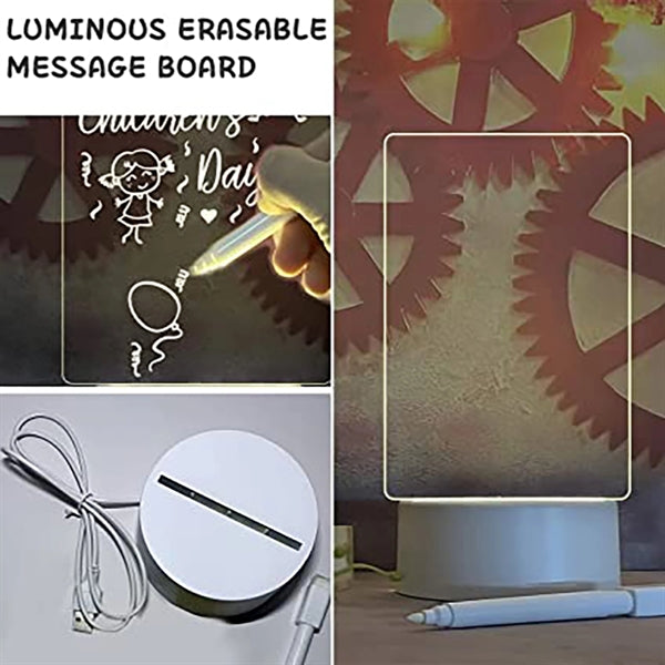 Led Illuminated Message Board With Stand