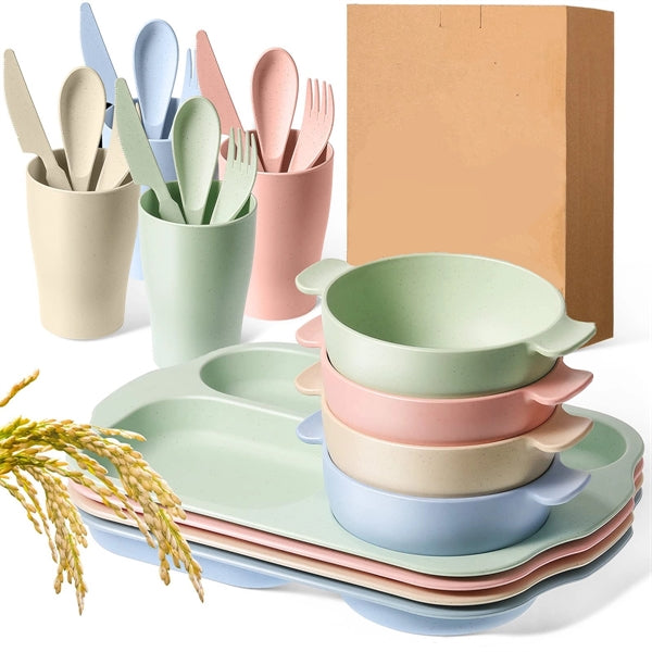 Wheat Straw Dinnerware Set