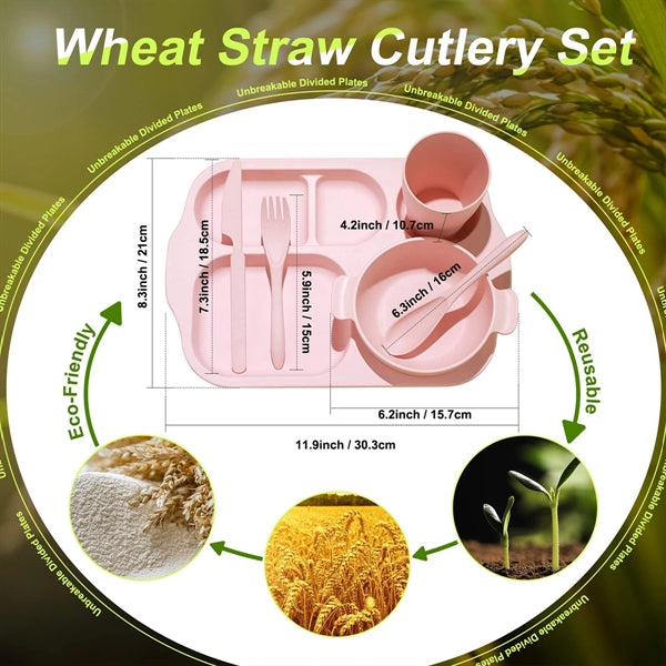 Wheat Straw Dinnerware Set