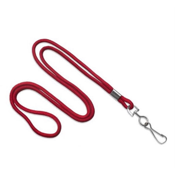 1/8" Blank Round Braid Lanyard - Non Breakaway