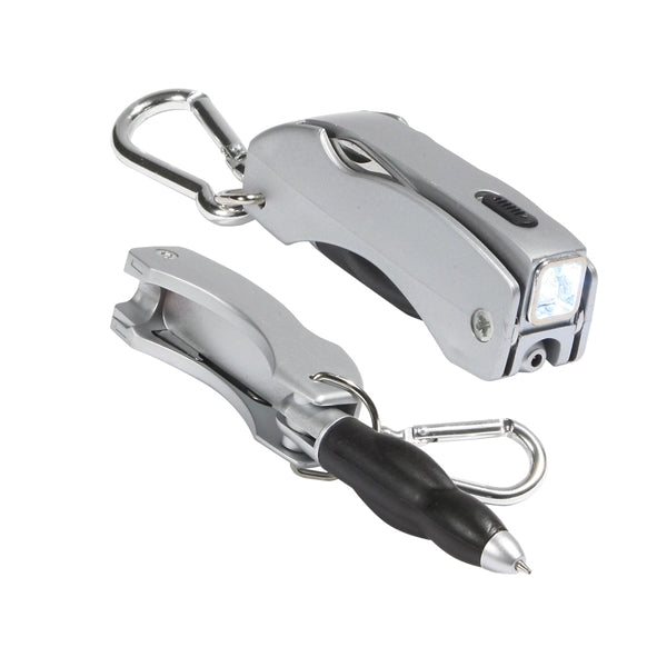 Folding Flashlight Ballpoint Pen