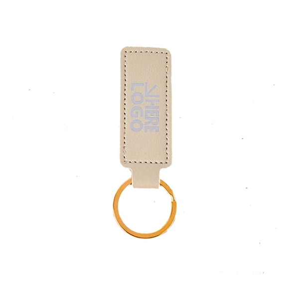 Full Color PU Leather Keychain