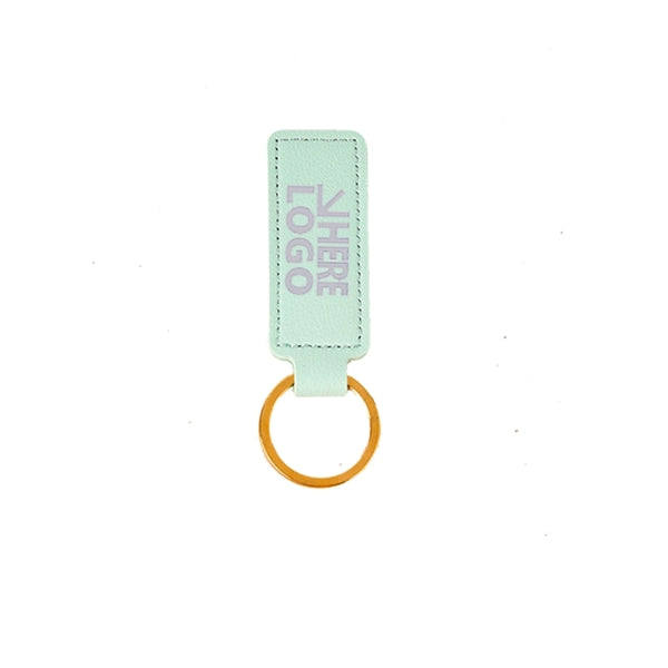 Full Color PU Leather Keychain
