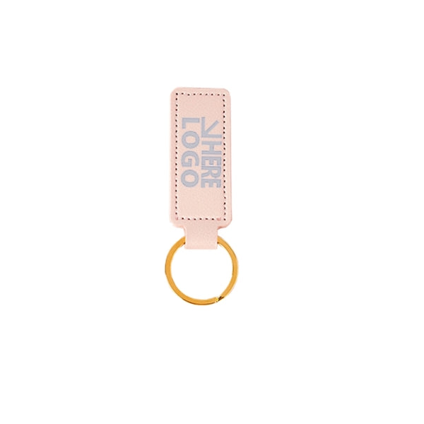 Full Color PU Leather Keychain