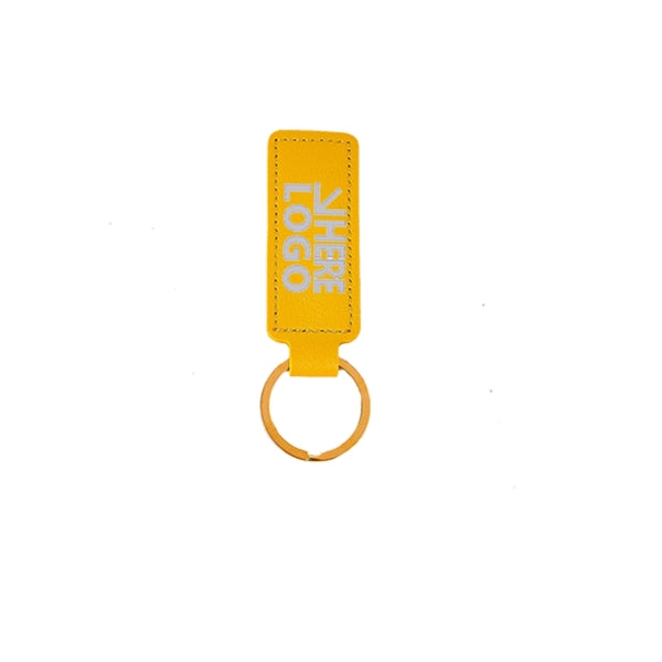 Full Color PU Leather Keychain