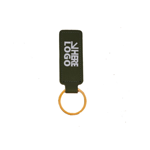 Full Color PU Leather Keychain