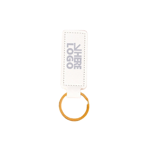 Full Color PU Leather Keychain