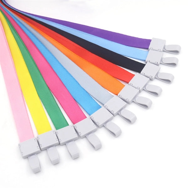 Screen Printed Polyester Lanyards with Plastic Attachment