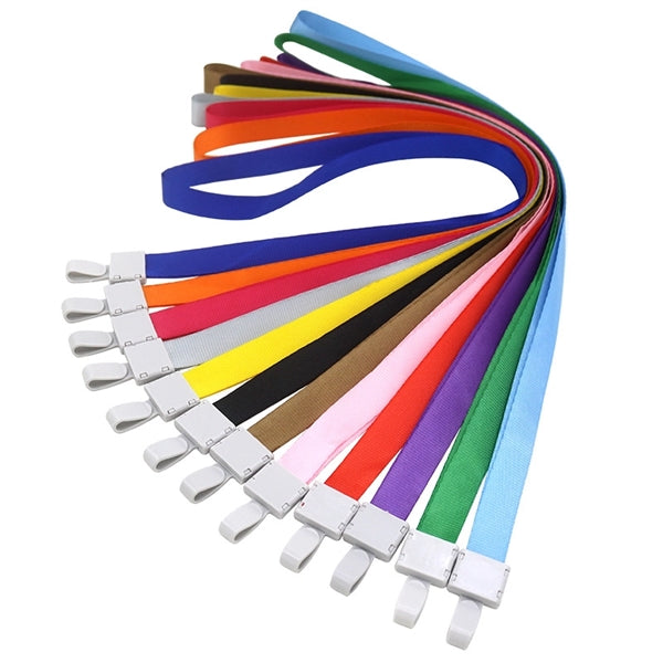 Screen Printed Polyester Lanyards with Plastic Attachment
