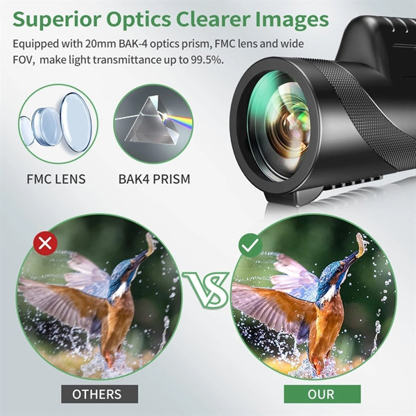 80 x 100 HD Monocular Telescope