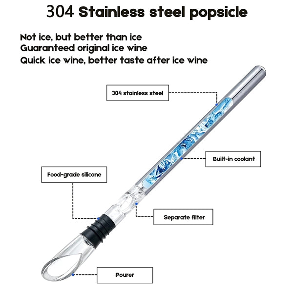 Stainless Steel Iceless Wine Chiller Sitck