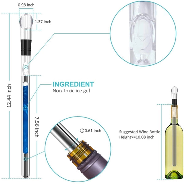 Stainless Steel Iceless Wine Chiller Sitck