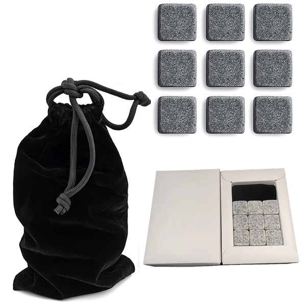 9 PCS Whiskey Chill Stone Set