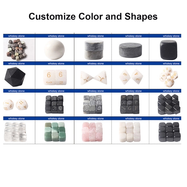 9 PCS Whiskey Chill Stone Set