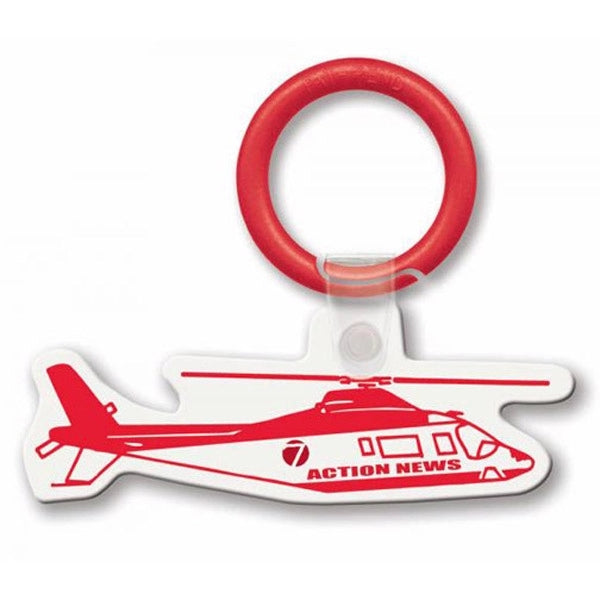Key Tags - Soft Vinyl - Helicopter