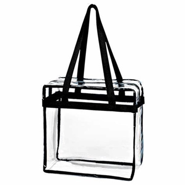 Clear PVC Zipper Tote Bags