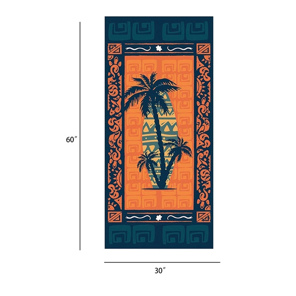 Microfiber Velour Beach Towel