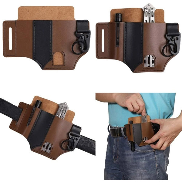 PU Leather Edc Organizer Sheath Tactical Tool Pouch Holster