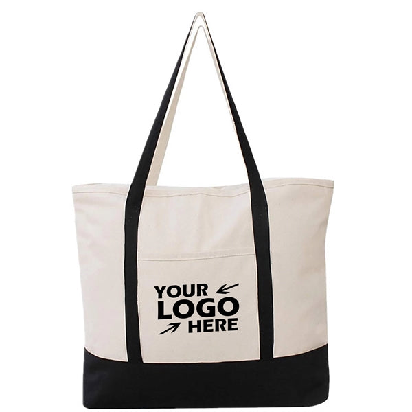 Two Tone Canvas Tote Bag