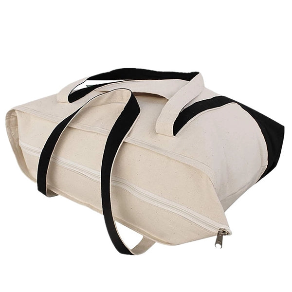 Two Tone Canvas Tote Bag
