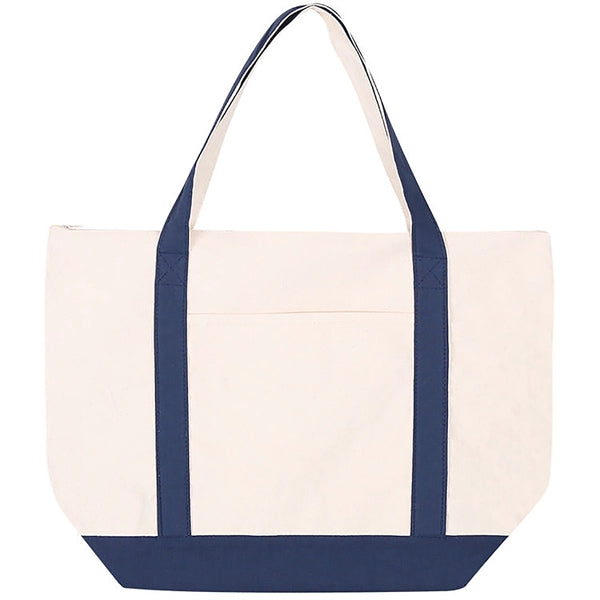 Two Tone Canvas Tote Bag