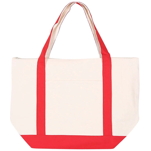 Two Tone Canvas Tote Bag