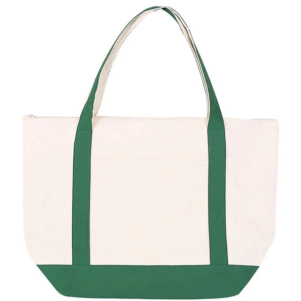Two Tone Canvas Tote Bag