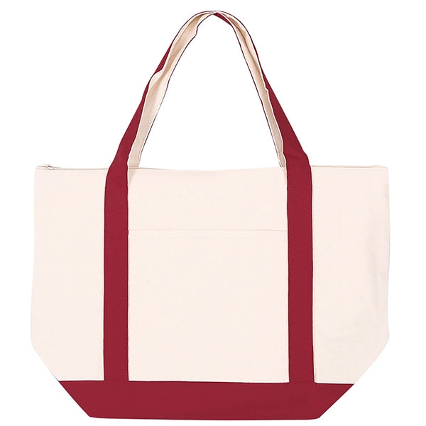 Two Tone Canvas Tote Bag