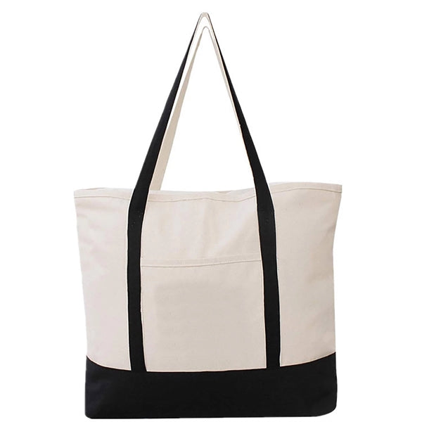 Two Tone Canvas Tote Bag