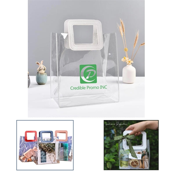 Plastic Shopping Bag Candy Flower Packaging PVC Clear
