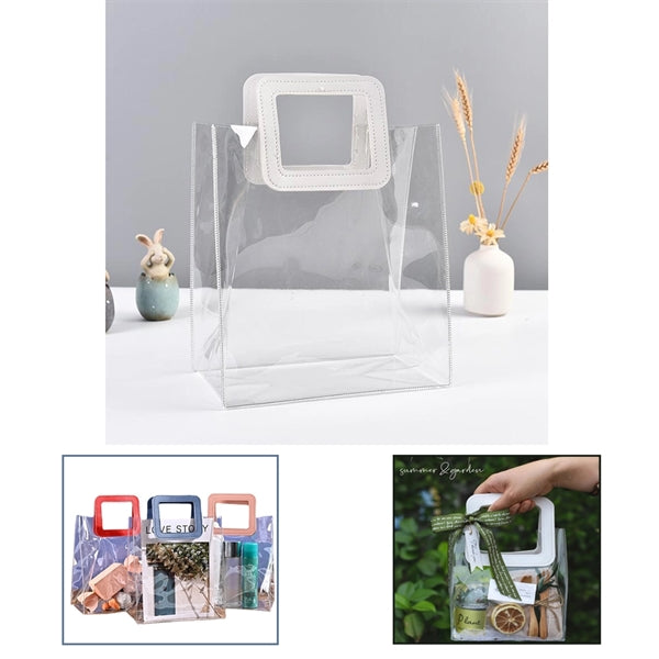 Plastic Shopping Bag Candy Flower Packaging PVC Clear
