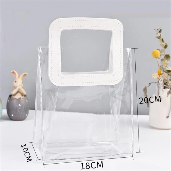 Plastic Shopping Bag Candy Flower Packaging PVC Clear