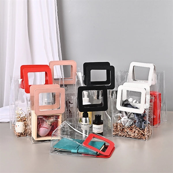 Plastic Shopping Bag Candy Flower Packaging PVC Clear