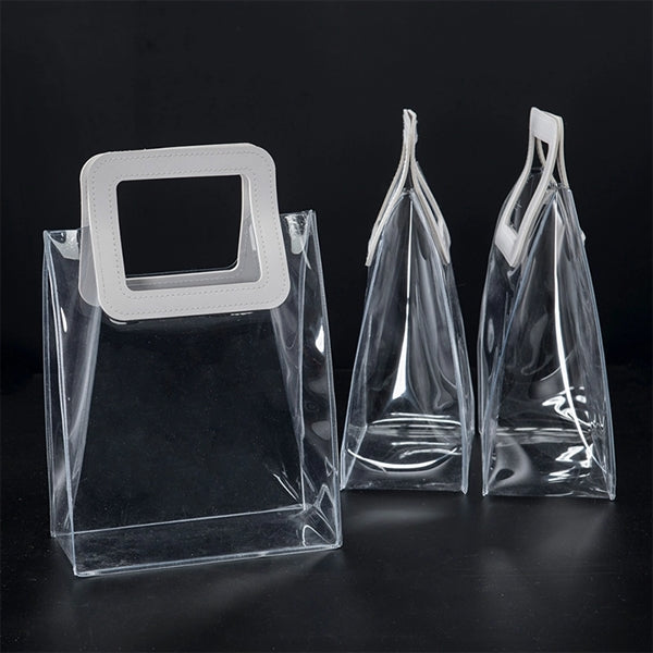 Plastic Shopping Bag Candy Flower Packaging PVC Clear