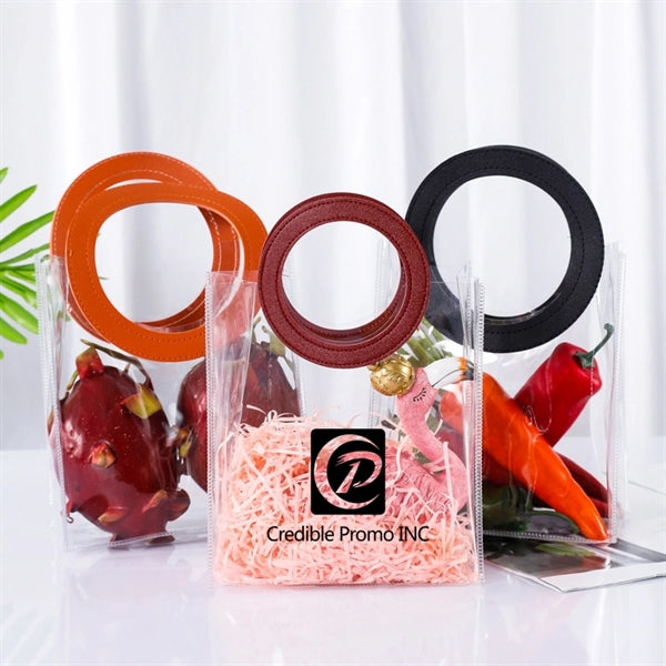 Plastic Shopping Bag Candy Flower Packaging PVC Clear