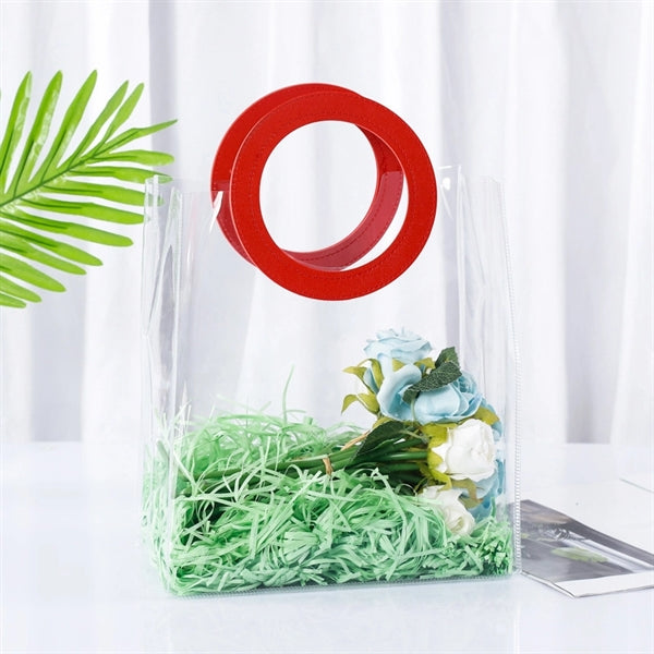 Plastic Shopping Bag Candy Flower Packaging PVC Clear