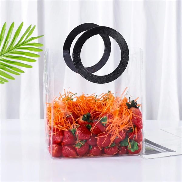 Plastic Shopping Bag Candy Flower Packaging PVC Clear