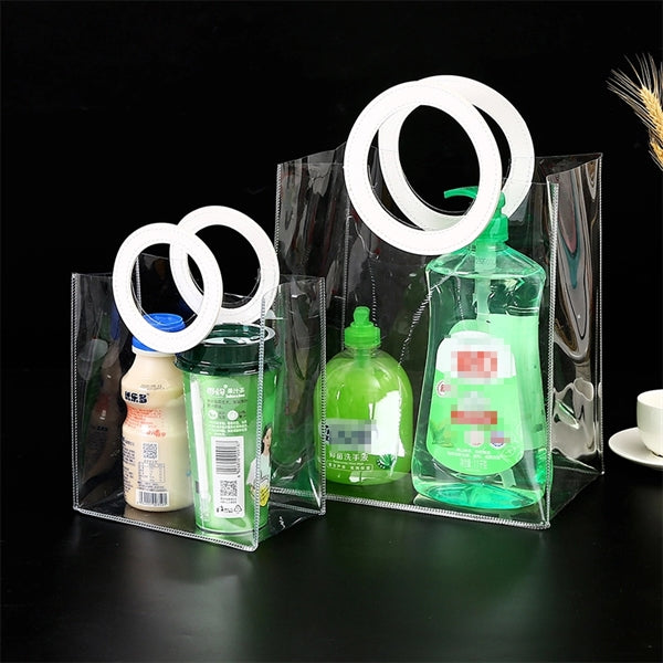 Plastic Shopping Bag Candy Flower Packaging PVC Clear