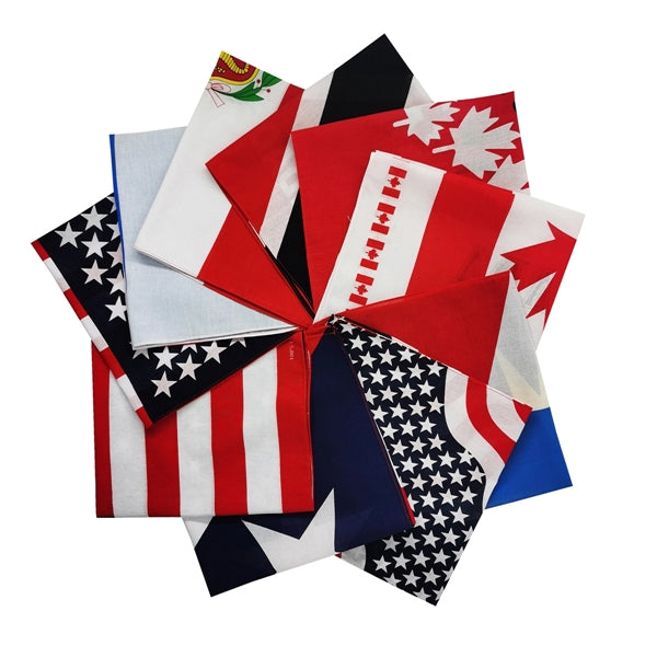 Full Color Imprint 100% Cotton Handkerchief
