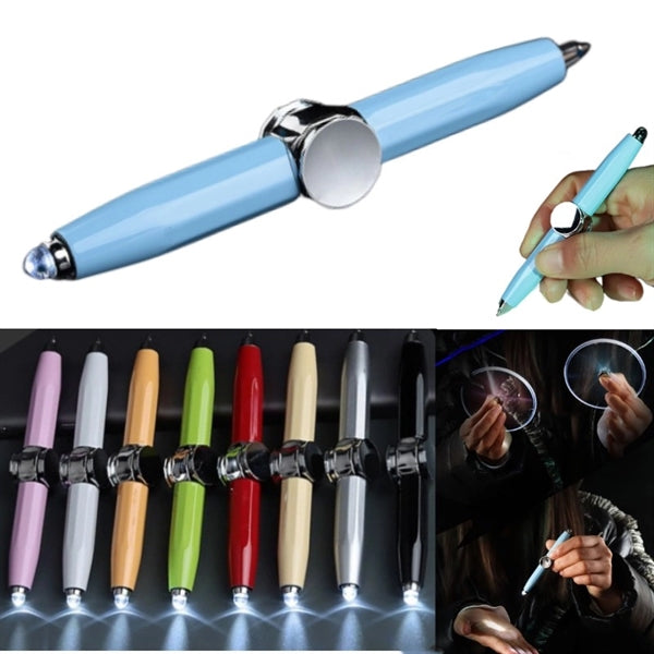 Gel-ink Gyro Pen w/ LED Light