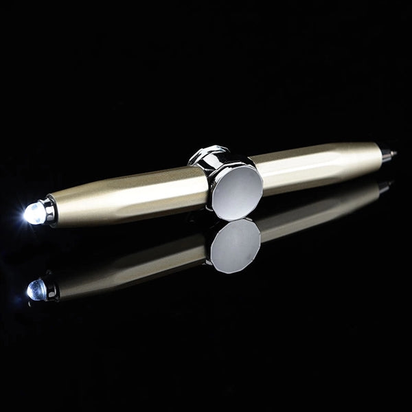 Gel-ink Gyro Pen w/ LED Light