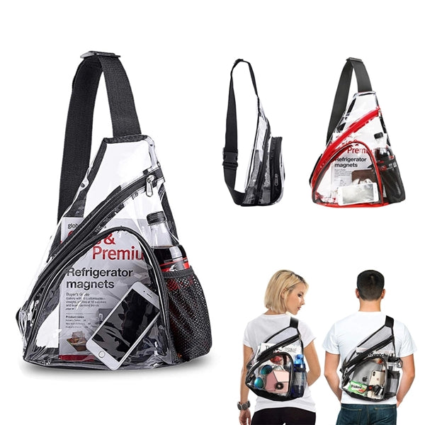 Fashion Waterproof Clear Chest Crossbody Sling Bag