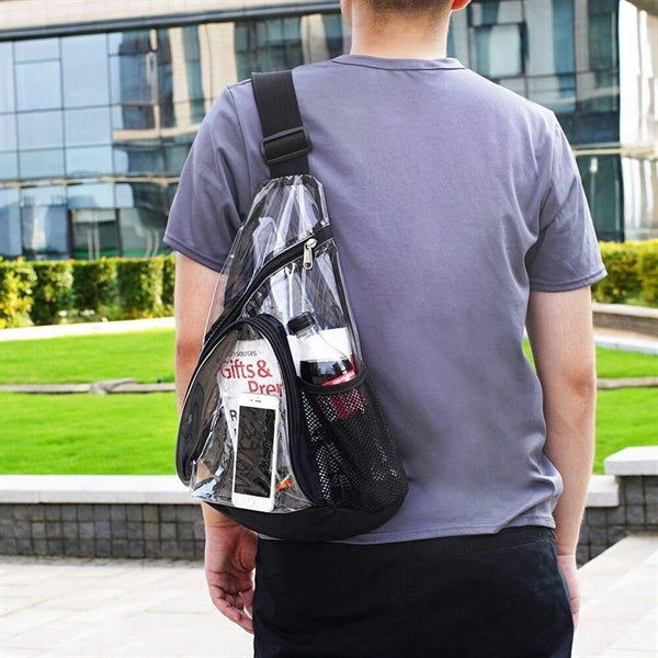 Fashion Waterproof Clear Chest Crossbody Sling Bag