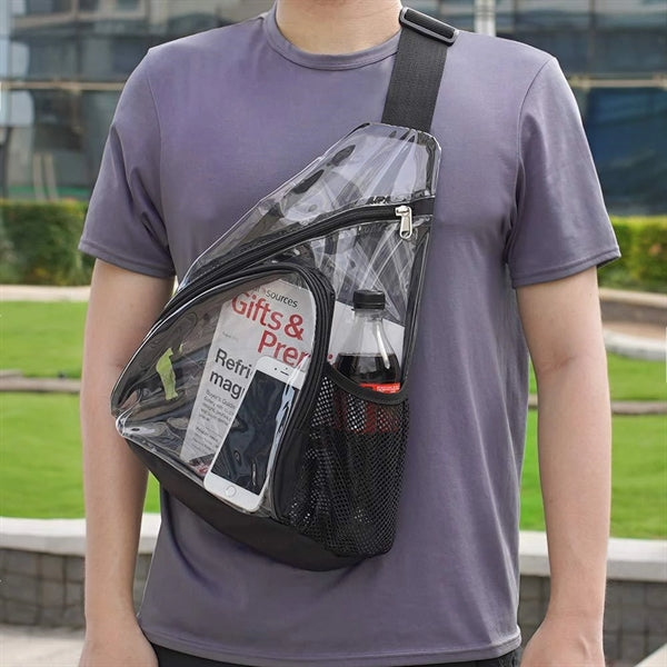 Fashion Waterproof Clear Chest Crossbody Sling Bag