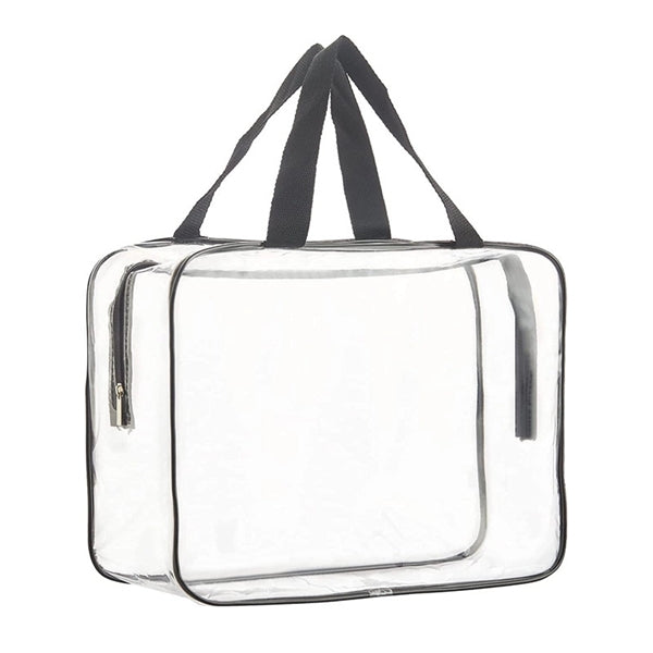 Clear PVC Travel Toiletry Makeup Transparent Zipper Tote Bag
