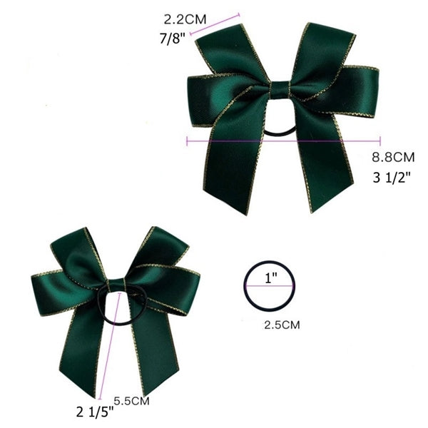 Satin Wine Bottle Double Bow