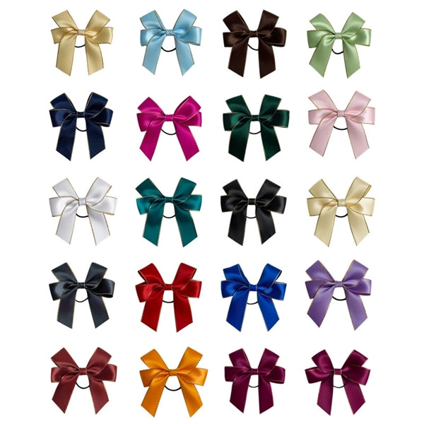 Satin Wine Bottle Double Bow