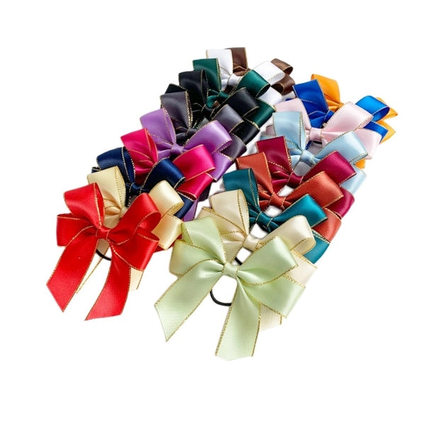 Satin Wine Bottle Double Bow