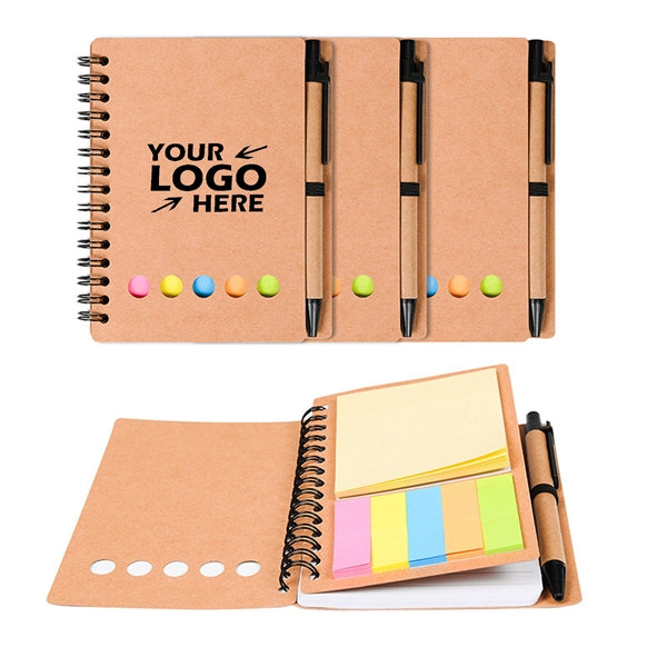 Spiral Notepad with Pen in Holder